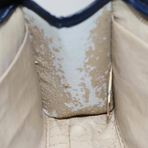 Christian Dior Trotter Canvas Clutch Bag Navy Auth - Picture 10 of 16